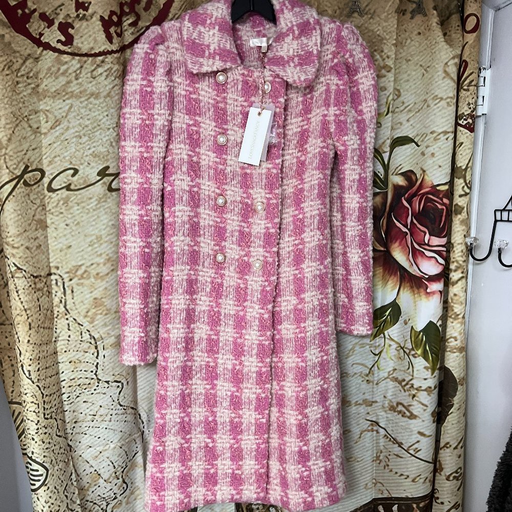 LOVESHACKFANCY Pink Coat Size 0